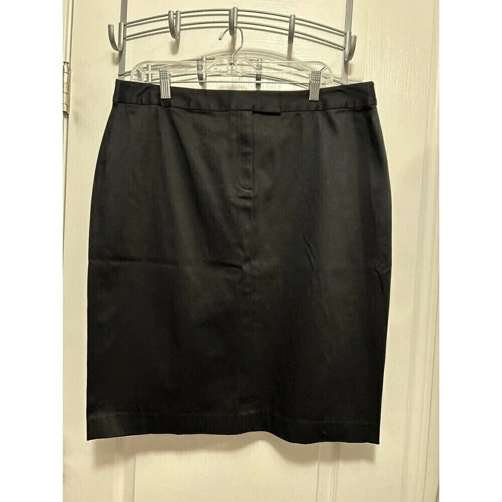 Vintage Bloomingdales‎ Skirt Pencil Straight Black Women’s Sz 16 Classic Career